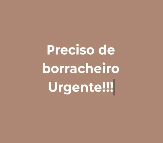 Preciso de borracheiro 