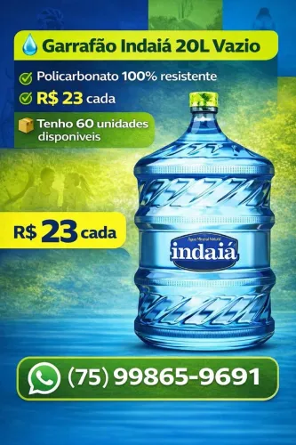 Garrafão indaiá 20 litros