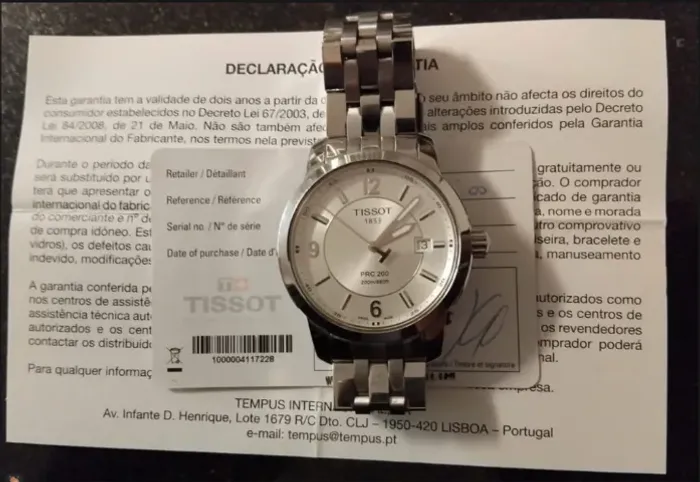 Relógio Tissot a quartz