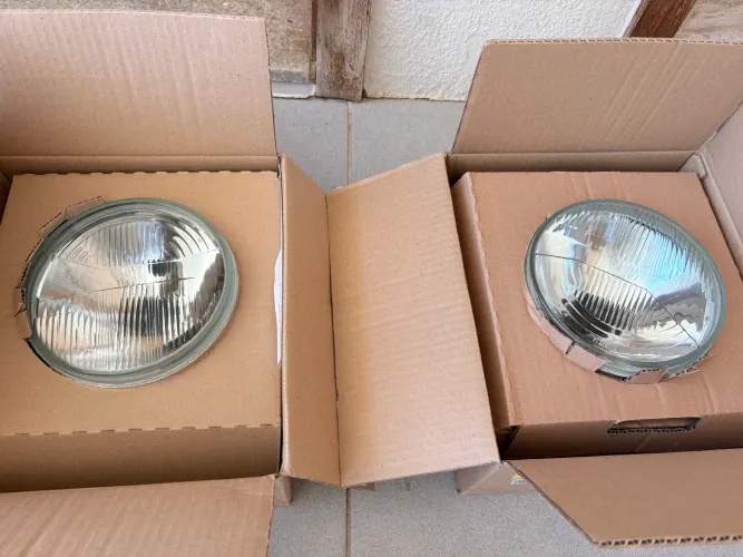 Par Farol Fusca Vidro ( marca Orgus)