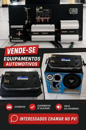 Som automotivo completo - muito forte - pronto para instalar