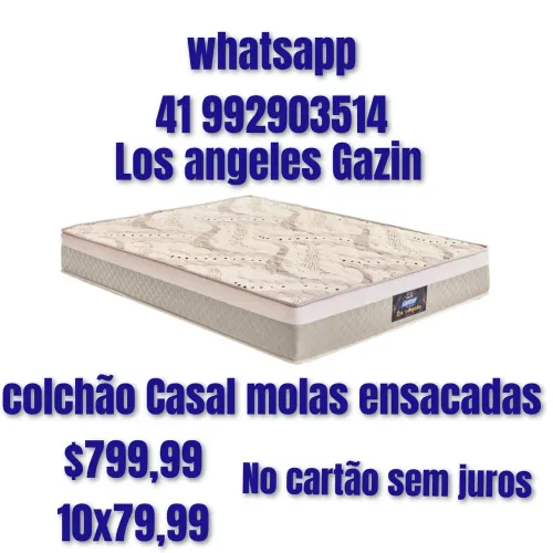 Colchão Casal Gazin Molas Ensacadas # 10x sem juros no cartão