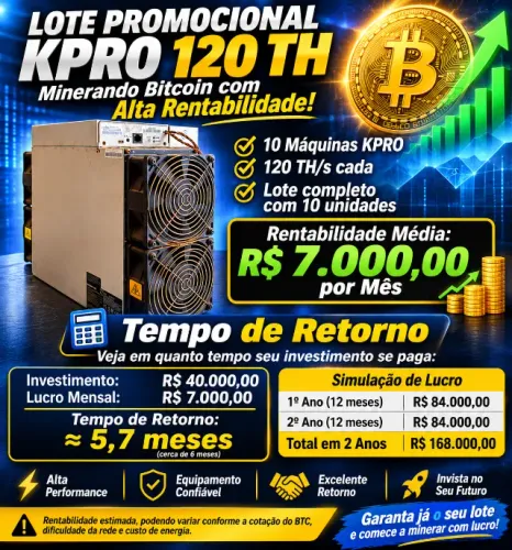 Lote com 10 maquinas Kpro 120 th 