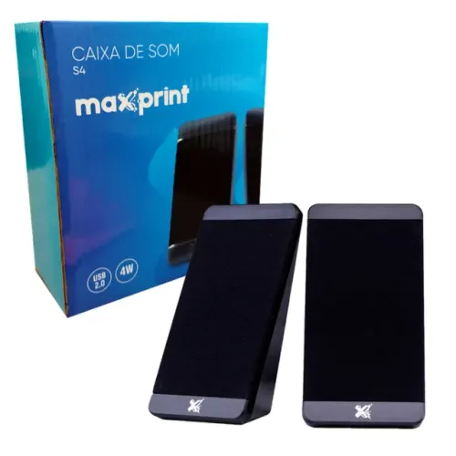 Caixa de Som Maxprint S4 2.0 Canais 4.0w