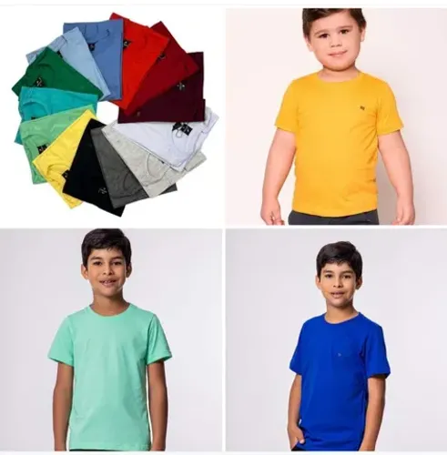 Camisas Básicas Infantis e Juvenis