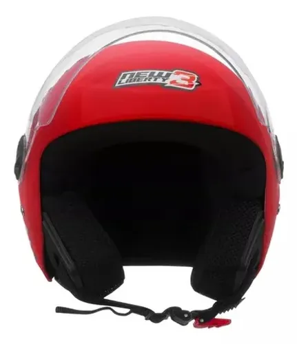 Capacete Aberto Pro Tork New Liberty 3 Vermelho (Entrega Grátis)