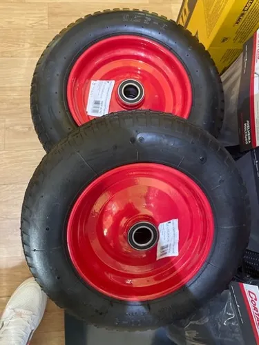 Kit 2 Pneu Completo para Carrinho de Carga 3,25x8 Capacidade até 180kg Lotus 8773