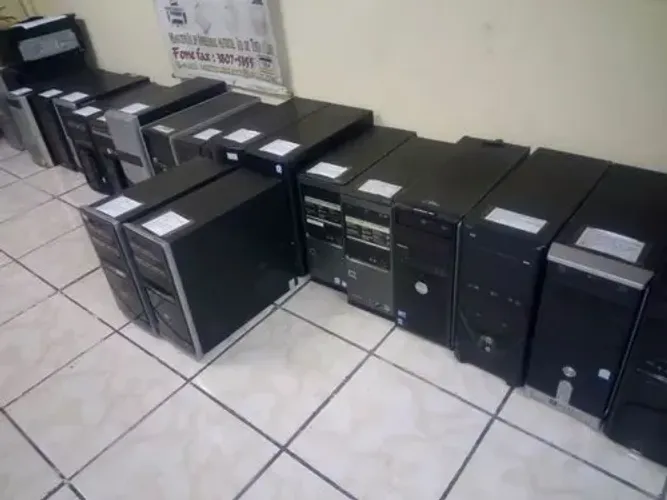 Lote 10 Computadores Dual Core Vários Modelos 2Gb DDR 2 HD 80 ou Mais