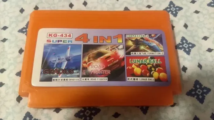 cartucho 4 in 1 para nintendinho 8 bits