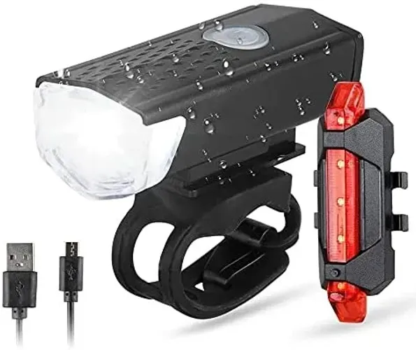 Kit Farol Bike Frontal + Pisca Traseiro Led wpp.43. *