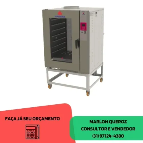 Forno Elétrico Turbo 8 Esteiras Novo Progas