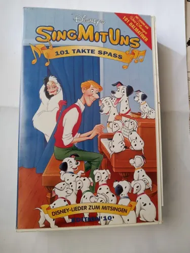 VHS Disney em Alemão Cante com a disney 101 Dalmatas