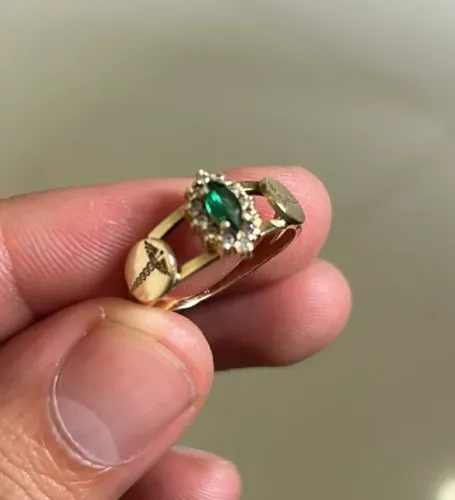 Anel formatura Ouro 18k novo tamanho 17