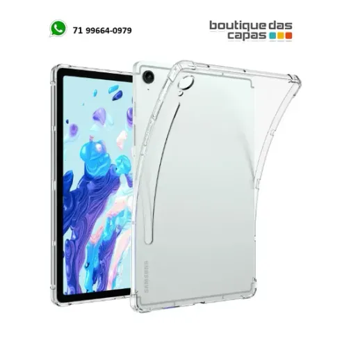 Capa tpu borda anti impacto samsung TAB SAMS S9 FE 10.9 X510 X516 S10 LITE S10