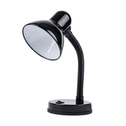 Luminária de Mesa Preta Com Lâmpada 