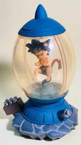 Dragon Ball Diorama Son Goku - altura 9 cm Dracap Goku Rebirth - Cápsula Animação Suspensa