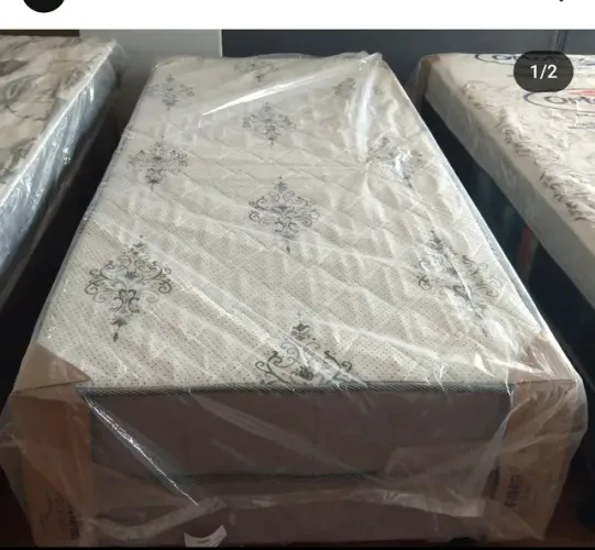CAMA BOX SOLTEIRO NOVA ESPUMA SELADA 