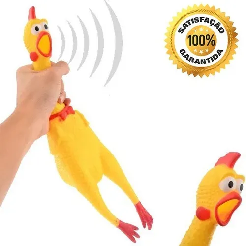Frango Galinha Borracha Mordedor Cachorro Pet Premium