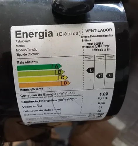 Ventilador Britania de coluna 680cm - 8 velocidades