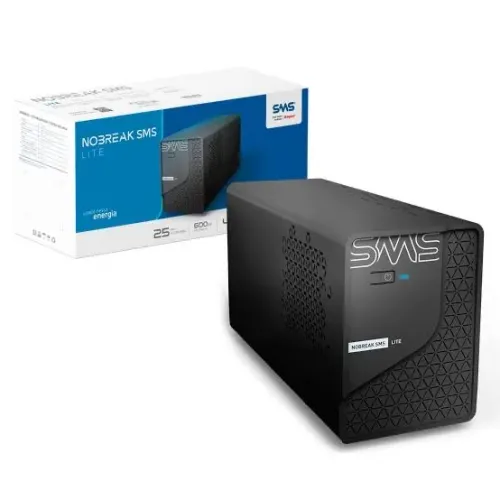 Nobreak 600va SMS Lite 4 Tomadas - Novo Com 18 meses de Garantia 