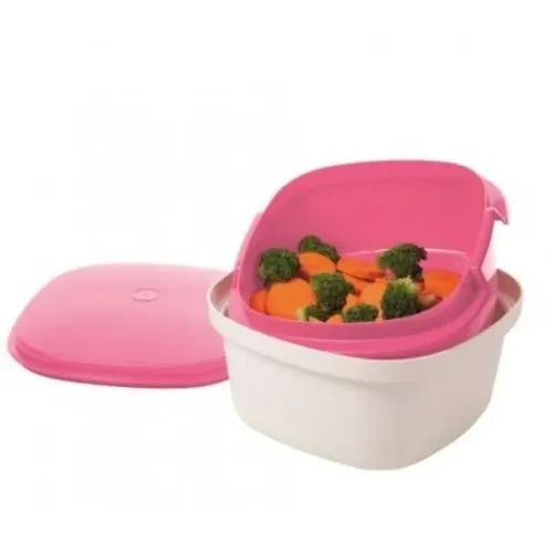 Tupperware Múltipla 2,5L - branca/rosa