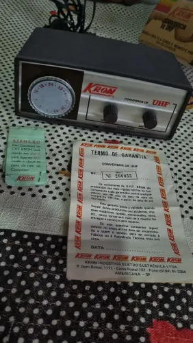 Conversor de uhf kron Raridade estado aceito trocas em smartphone de Novo impecável 1954  