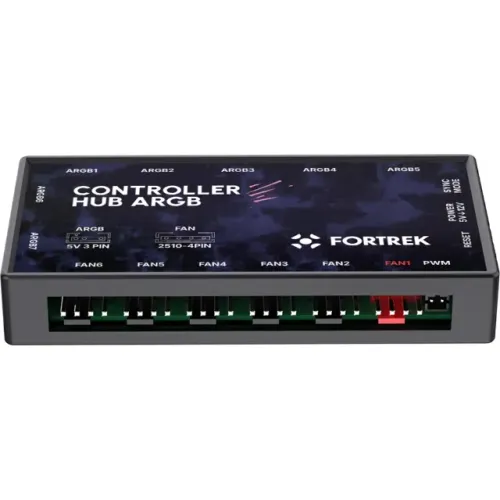  Controladora de Fan PWM e Led 3P ARGB 5V Fortrek Controller - WZetta