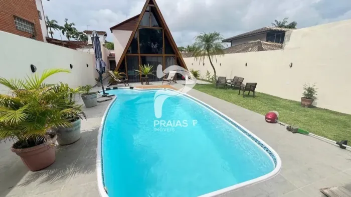 Casa com piscina, 4 dormitórios, Jardim Pernambuco, Guarujá