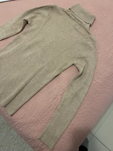 Blusa manga longa bege