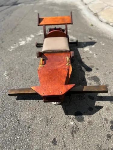 Carrinho de rolimã madeira maciça