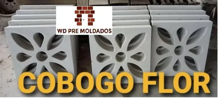 Cobogo 30x30 cm e 40x40 cm de Concreto Direto de Fábrica 