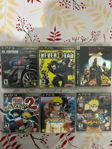 Coleção de Jogos PS3 (Naruto, Hellboy)