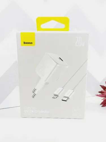 Carregador Kit Baseus 20W PD Quick Charger Com Cabo Lightning!