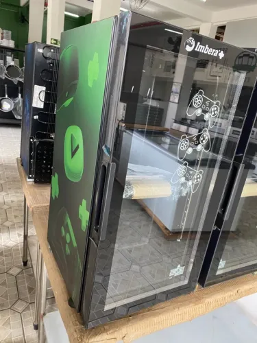 Refrigerador Mini Com Led The Gamer Imbera Verde 220v
