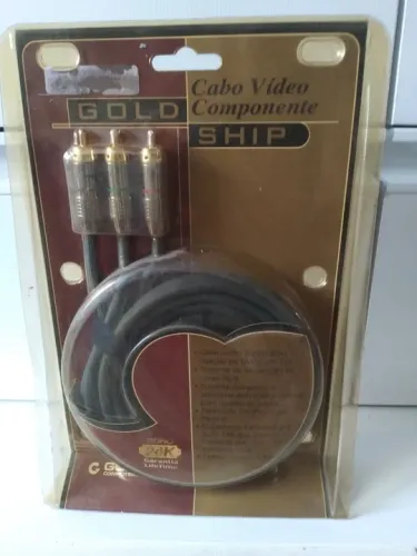 Cabo Vídeo Componente Gold Ship - Novo