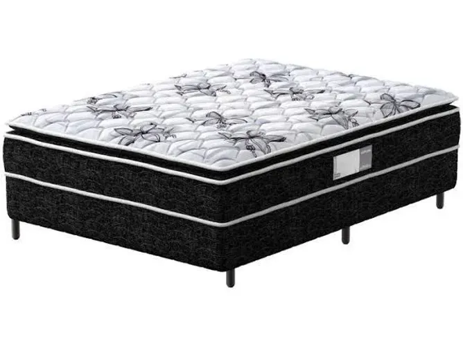 Cama box casal com pilowtop