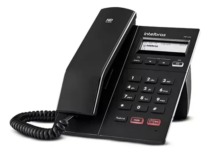 Telefone Ip Voip Tip 125i Display Viva-voz Intelbras - Novo 