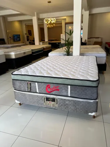 Colchão de Casal CASTOR + BASE BOX - Entrego! 