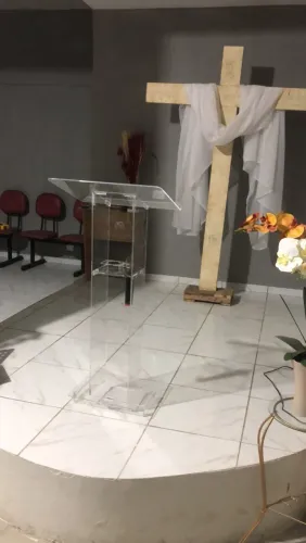 Púlpito em acrílico