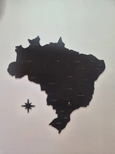  Mapa do Brasil em MDF