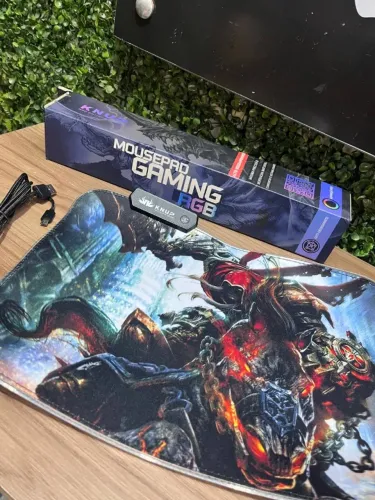 Mouse Pad Gamer Estampado com Led - GAMING RGB KNUP