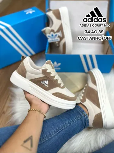 Tênis Adidas Court Mid Casual - Novo