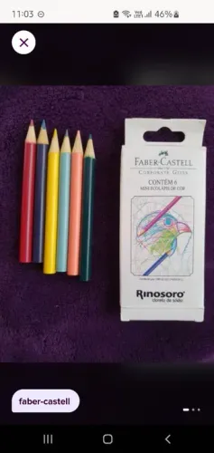 Mini lápis de cor