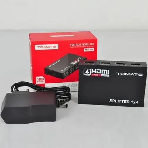 Duplicador Splitter Hdmi 1X4 Divisor Full Hd 1.4 3d Hub
