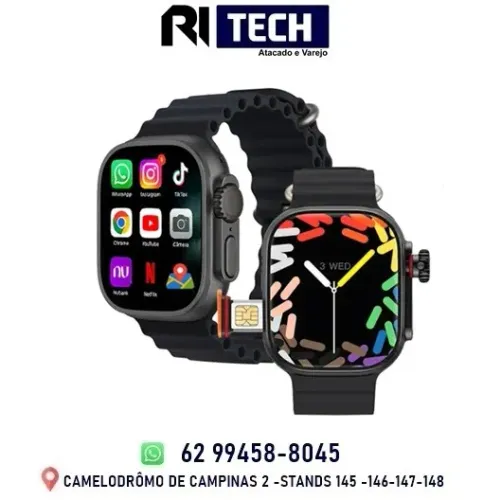 Relógio SmartWatch 5G K15 ULTRA Com Chip Celular Chamada