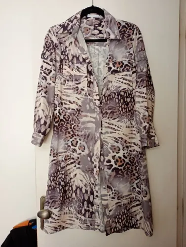 Vestido animal print lê Lis Blanc tamanho m