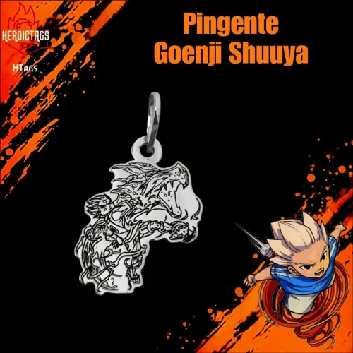 Pingente de Prata Gouenji Shuuya - Inazuma Eleven (Super Onze)