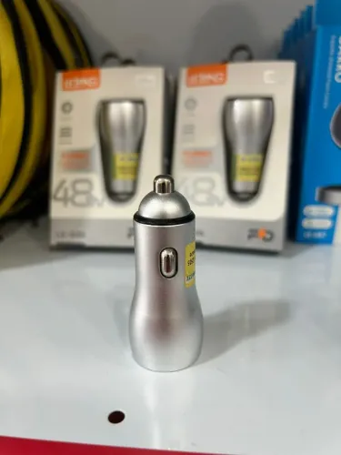 Carregador veicular Turbo 48W Saída USB e Tipo C