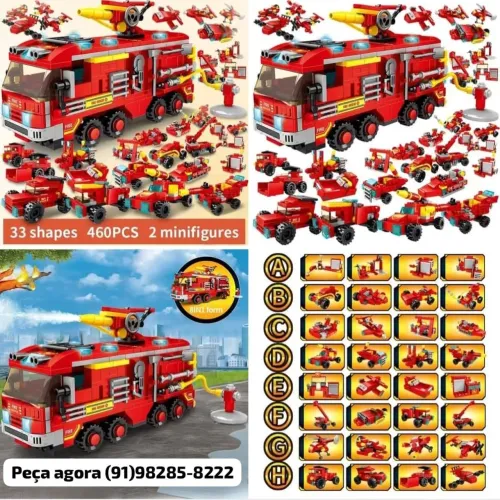 Kit criatividade 2025 Bombeiros com 460 Peças