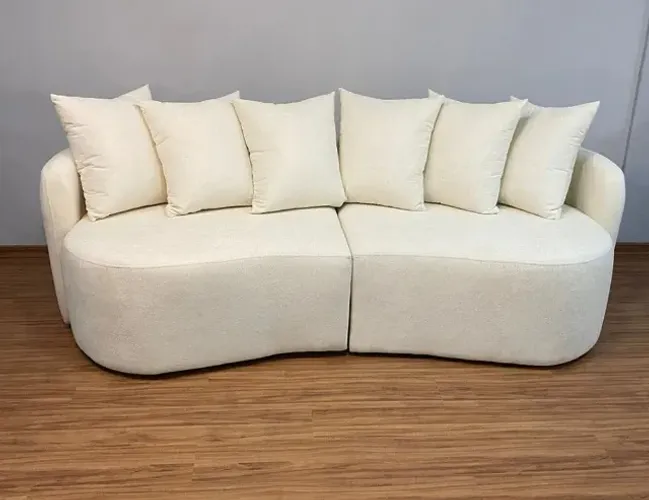 Sofá Merlin Orgânico JC   2,46 cm Pronta Entrega*